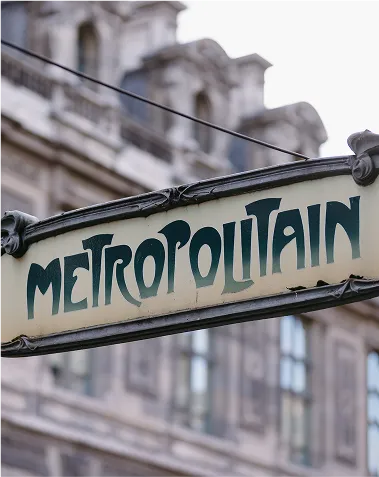 Entrée de métro parisien