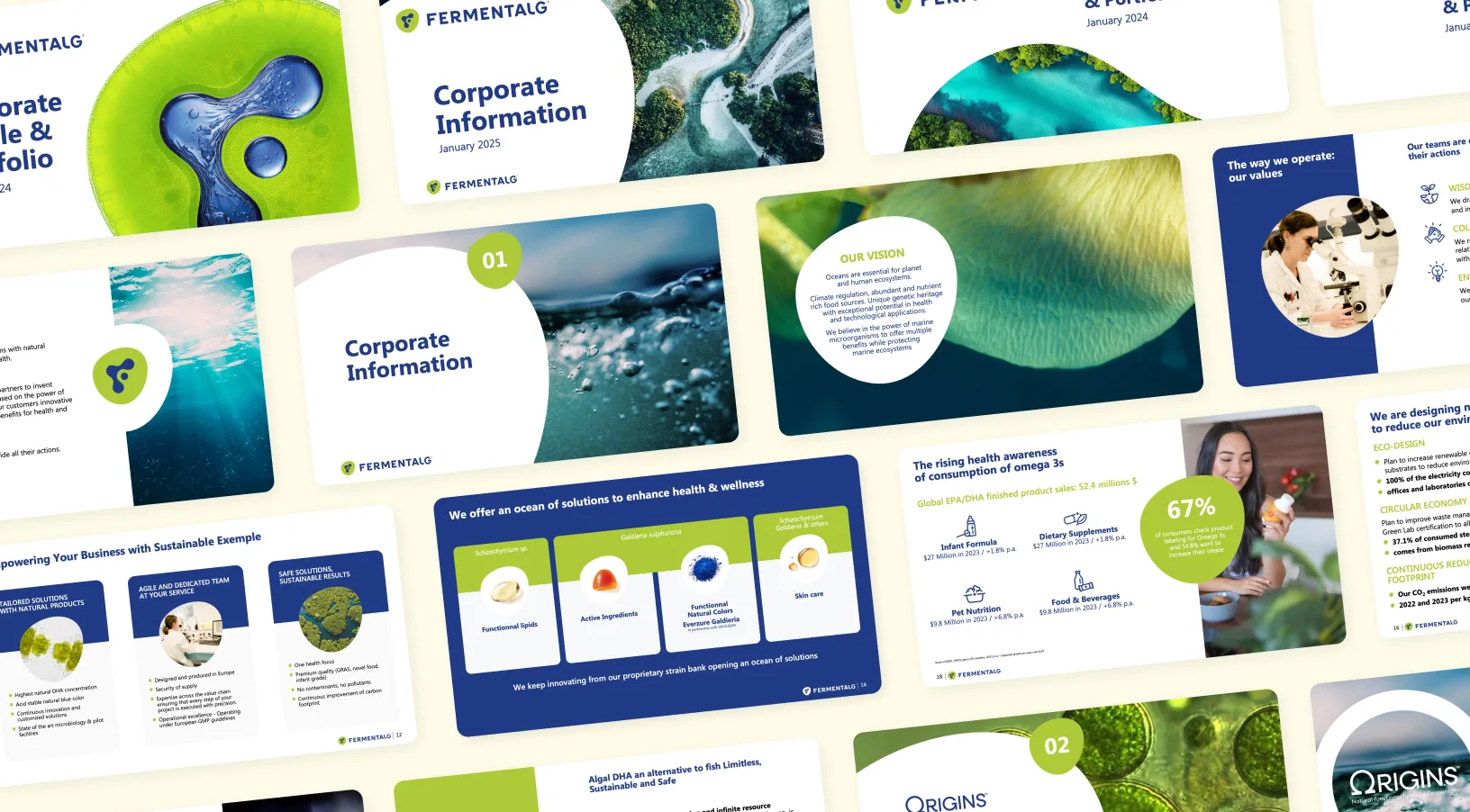 Charte template PPT Fermentalg